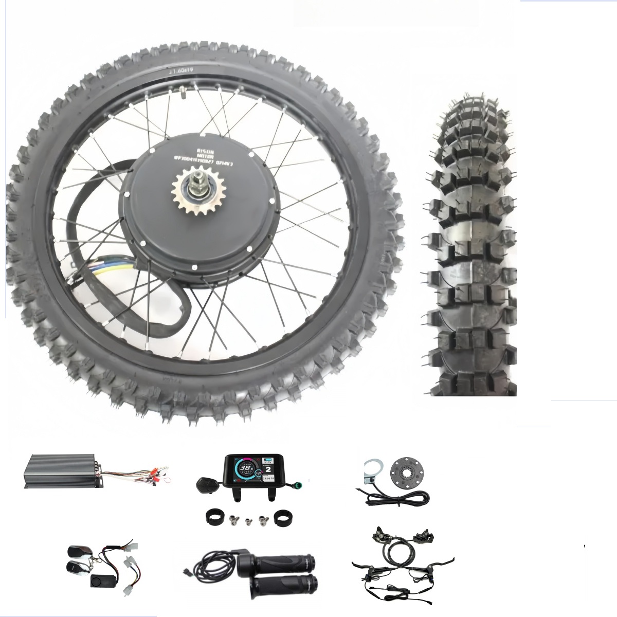 72V 8000W Brushless Hub Motor - Ebike 48 V-72 V 3000-8000 W