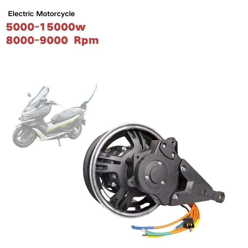 12000W Electric Motorcycle Hub Motor - 12000w elektrische motorfiets achterwielnaaf motor conversie