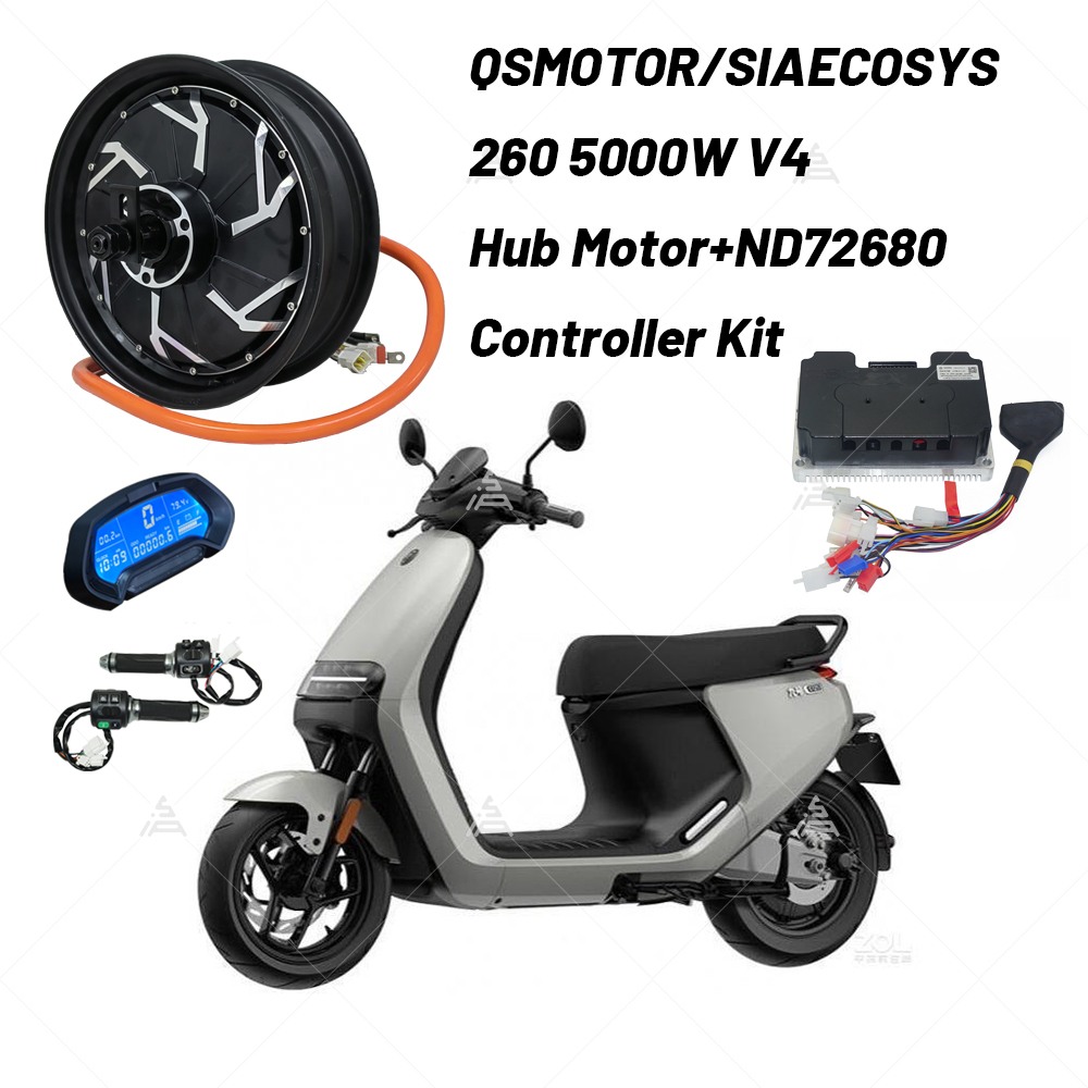 5000W Hub Motor Kit 72V - QS Motor 12*3.5inch 5000W V4 72V