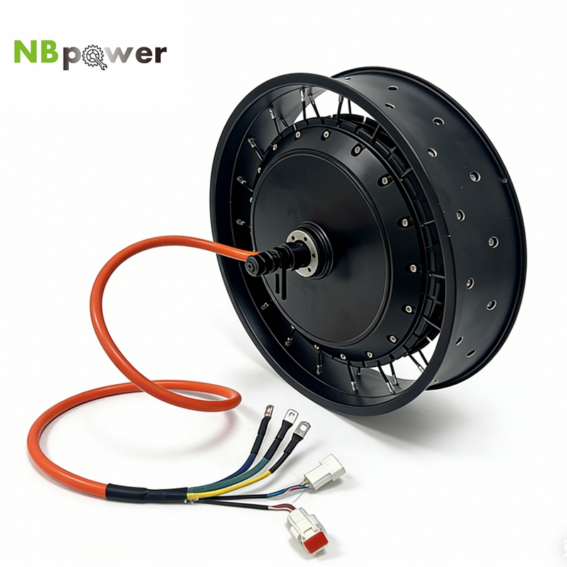 72V 8000W Brushless Hub Motor - NBpower/QS 273 40 H 48-96 v