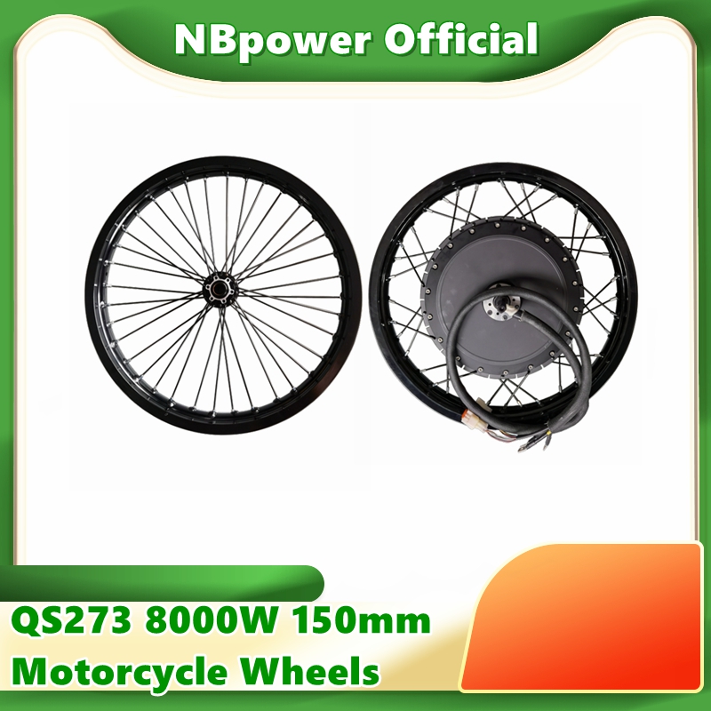 72V 8000W Brushless Hub Motor - QS273 40h v3 motorfiets 17'' 18
