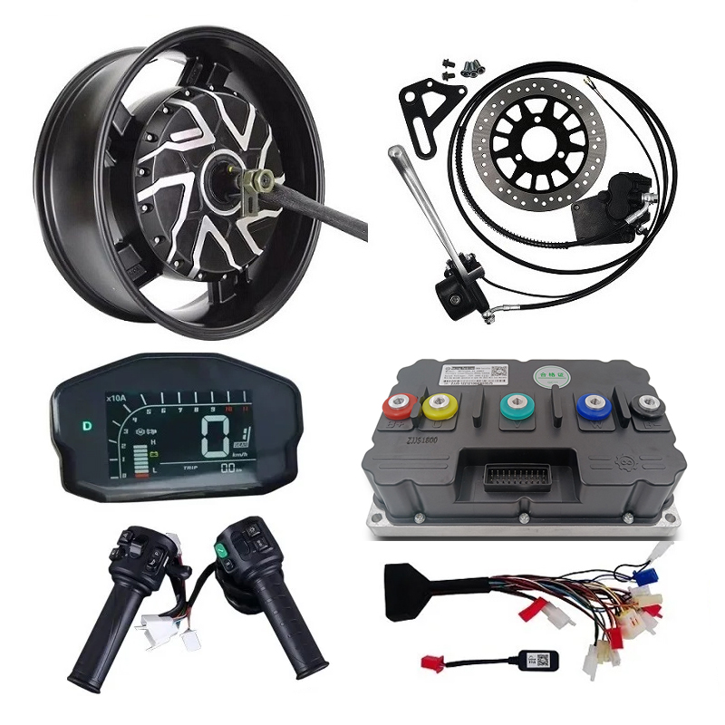 12000W Electric Motorcycle Hub Motor - Elektrische motorfiets naafmotor kits 6.0x17 inch,