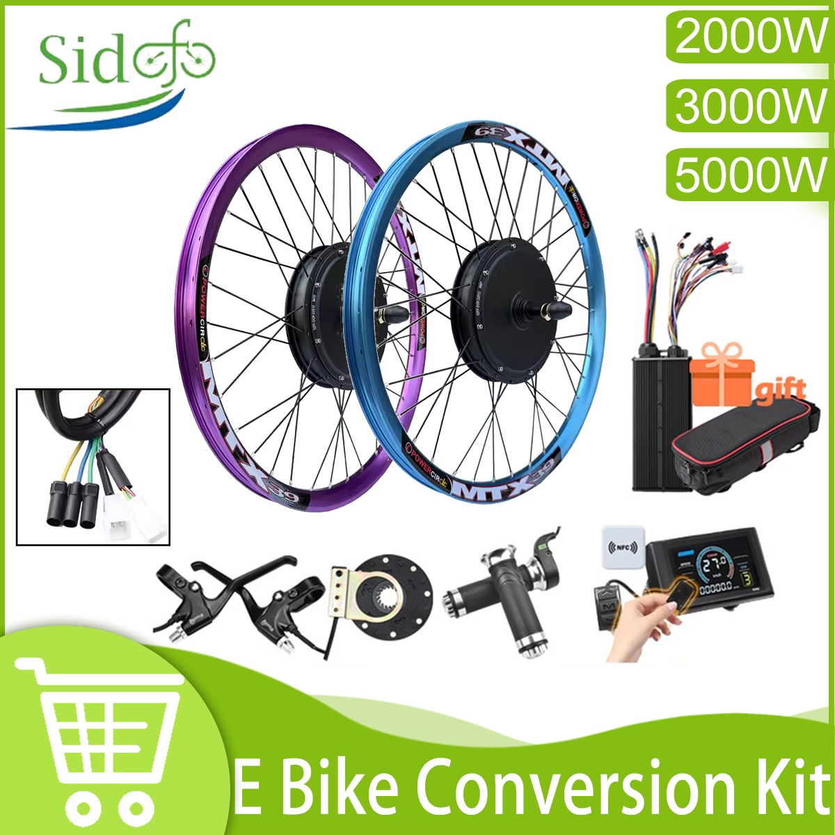Nieuwe Upgrade E-bike Ombouwse - 5000W Hub Motor Kit 72V recensie en prijs