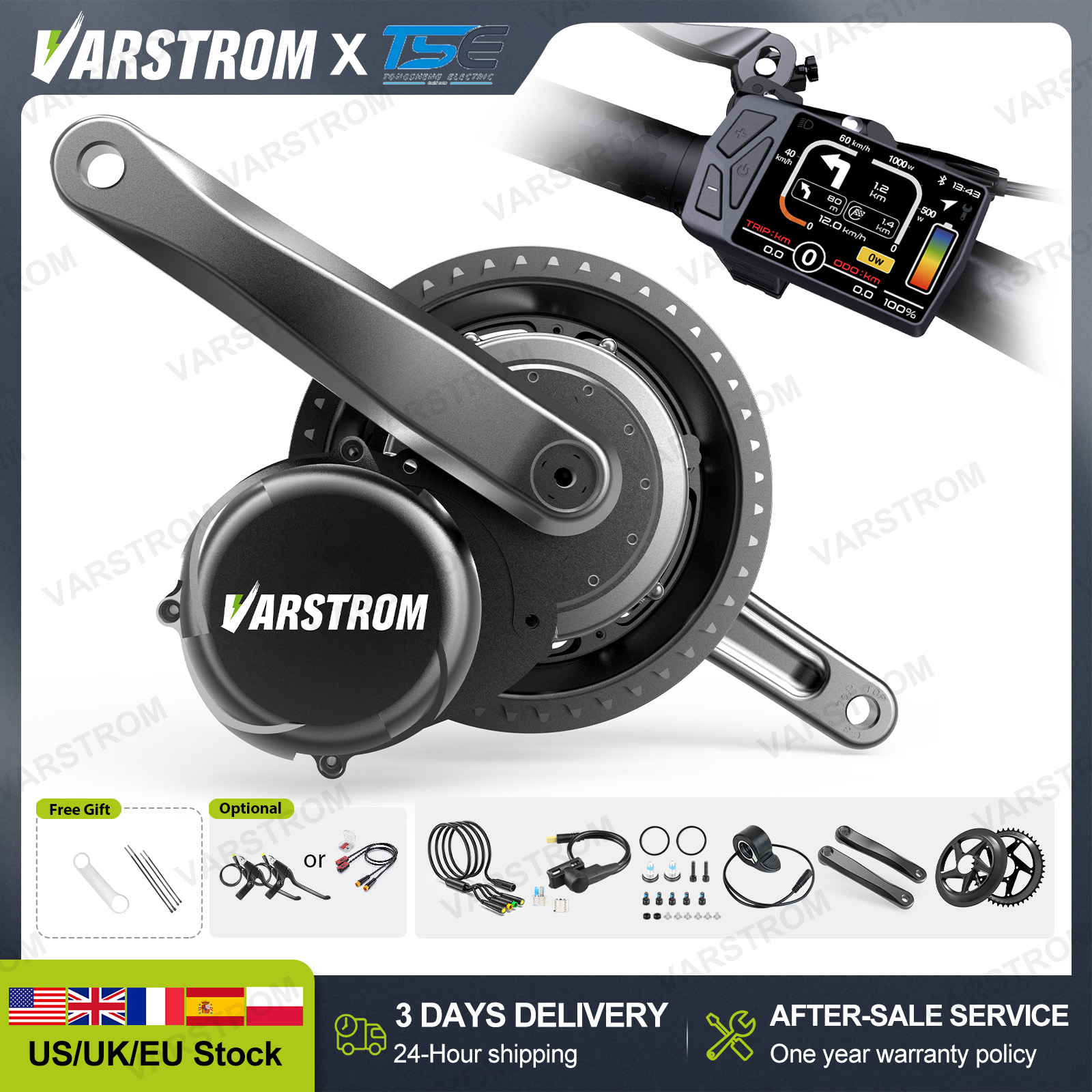 [3 Dagen Levering] Tongsheng M - Side Hung Mid Drive Motor Kit recensie en prijs