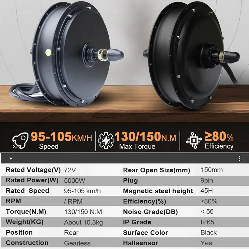 Nieuwe MTX39 72V 5000W E-bike  - 5000W Hub Motor Kit 72V recensie en prijs