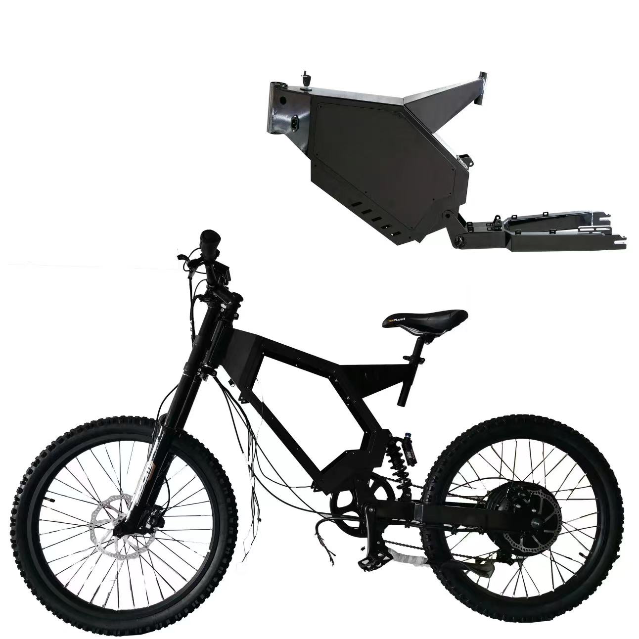 Elektrische Fiets Stalen Frame - 3000W Stealth Bomber Motor recensie en prijs