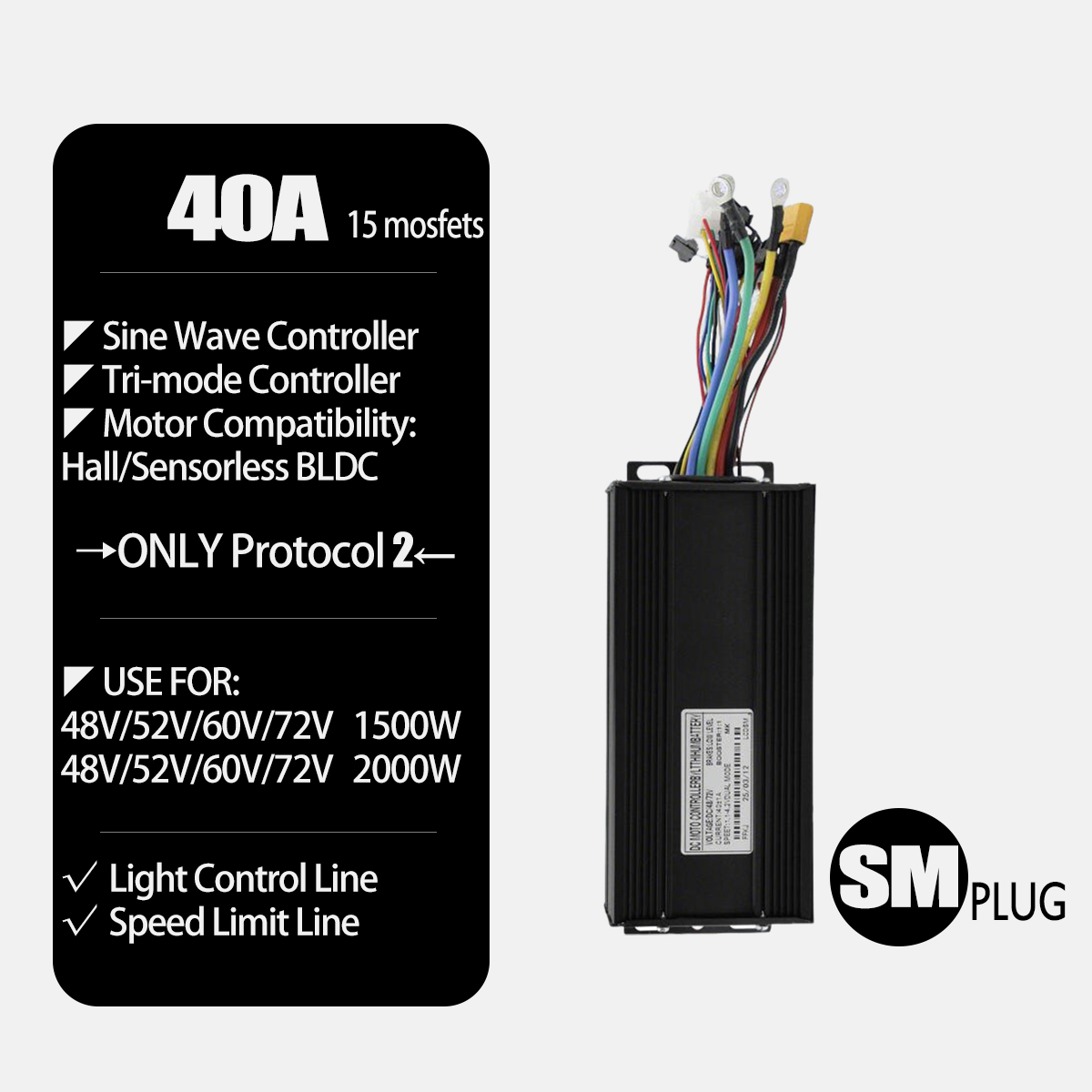 MTX39 48 V/52 V 2000 W Voor Ac - Gearless Hub Motor Conversion Kit 2000W With Display recensie en prijs