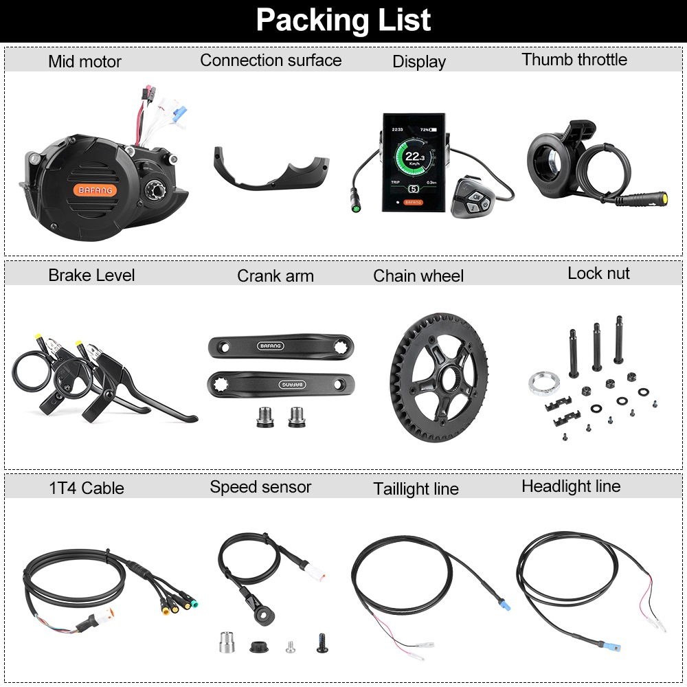 Bafang M620 G510 48V 52V 1000W - Mid Drive Conversion Kit 1000W recensie en prijs