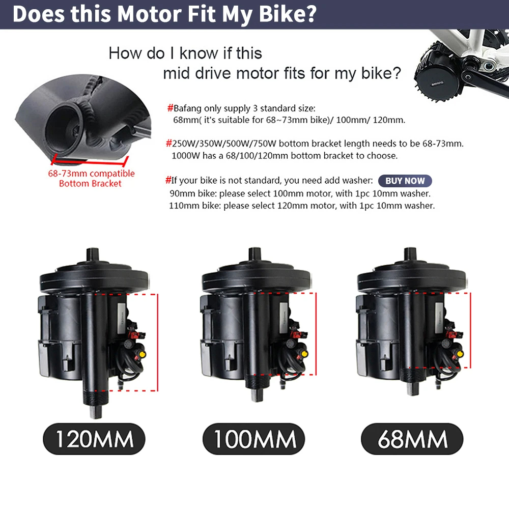 Bafang BBSHD 1000W 48V 68mm Mi - Side Hung Mid Drive Motor Kit recensie en prijs